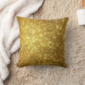 金ゴールドスパーエレガントクルかわいらしホリデーグリッター クッション (ブランケット)