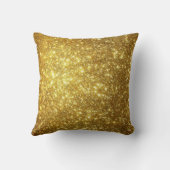 金ゴールドスパーエレガントクルかわいらしホリデーグリッター クッション (裏面)