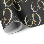 金ゴールドスパーカーズ60誕生日 ラッピングペーパー (ロールコーナー)