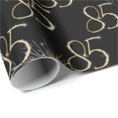 金ゴールドスパーカーズ85誕生日 ラッピングペーパー (ロールコーナー)
