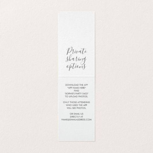 金ゴールドスパークリーグリッターパーティーハッシュタグ署名カード (内部フラット)