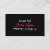 金ゴールドスパークリーグリッターメイクアップアーティスト名刺 名刺 (裏面)