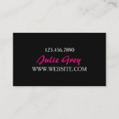 金ゴールドスパークリーグリッターメイクアップアーティスト名刺 名刺 (裏面)