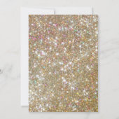 金ゴールドスパークリーグリッター50thバースデーパーティー 招待状 (裏面)