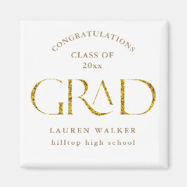 金ゴールドスパークルエレガントスクリプト大学院磁石 マグネット