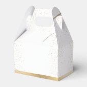 金ゴールドスパークルガールベビーシャワー フェイバーボックス (裏面サイド)