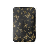 金ゴールドスパークルグラムチョウ バスマット (正面縦)