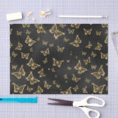 金ゴールドスパークルグラムチョウ 薄葉紙 (クラフト)