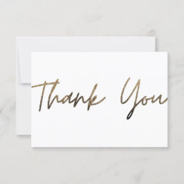 金ゴールドスパークルサンキューカード サンキューカード