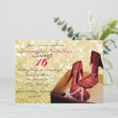 金ゴールドスパークルスイート16 招待状 (スタンド正面)