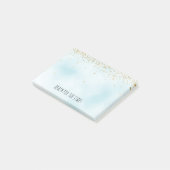 金ゴールドスパークルスターズグリジーグリッター ポストイット (アングル)