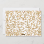 金ゴールドスパークルスノーフレークBuon Nataleフォトカード シーズンカード (裏面)