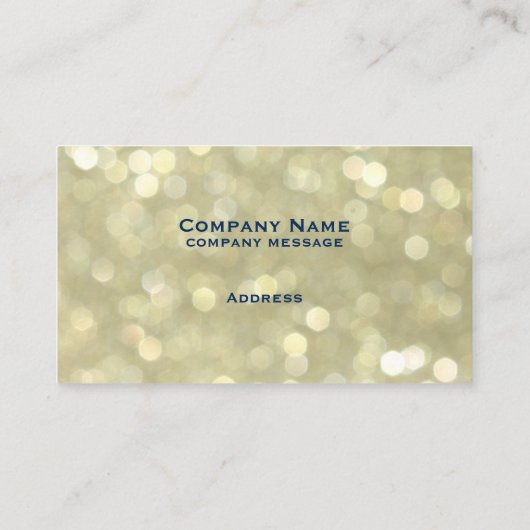 金ゴールドスパークルズ名刺 名刺 (裏面)