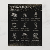 金ゴールドスパークルダーマプラニングアフターケア予算 チラシ (裏面)