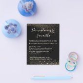 金ゴールドスパークルダーマプラニングアフターケア予算 チラシ (シングル)