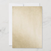 金ゴールドスパークルドレス女性30th誕生日パーティー 招待状 (裏面)