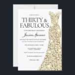 金ゴールドスパークルドレス30 & Fabulous 30th Birthday 招待状<br><div class="desc">金ゴールドスパークルドレス30&素晴らしい30th誕生日招待状私たちの店の招待と一致するアイテムへのバリエーション</div>