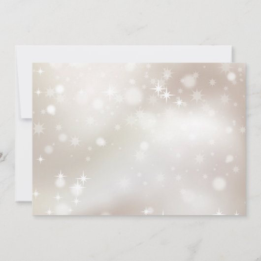 金ゴールドスパークルフォトファースト聖餐式 招待状 (裏面)