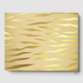 金ゴールドスパークルベビーシャワーゲストブック ゲストブック (裏面)