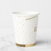 金ゴールドスパークルベビーシャワー 紙コップ (右)