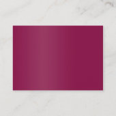 金ゴールドスパークルベリーワ結婚インの情報挿入 エンクロージャーカード (裏面)