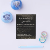 金ゴールドスパークルマイクロニードリングアフターケア予算 チラシ (シングル)