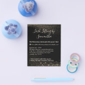 金ゴールドスパークルラッシュリフトのティントアフターケア予算 チラシ (シングル)