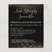 金ゴールドスパークルラッシュリフトのティントアフターケア予算 チラシ (正面)