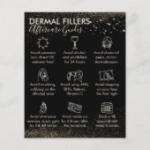 金ゴールドスパークル真皮フィラーアフターケア予算 チラシ (裏面)