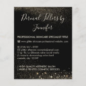 金ゴールドスパークル真皮フィラーアフターケア予算 チラシ (正面)