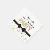 金ゴールドスパークル紙吹雪50th誕生日パーティー スタンダードカクテルナプキン