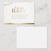 金ゴールドスパークル赤ちゃんシャワーベビー エンクロージャーカード (正面/裏面)