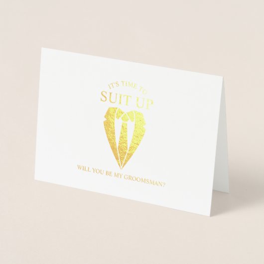 金ゴールドスパーソナライズされたトグロムスマン案 箔カード (正面)