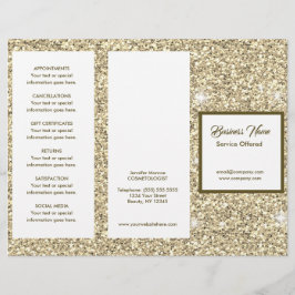 金ゴールドスパ、マッサージ、ヘアスタイリストメニュー&価格 チラシ