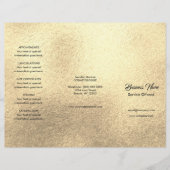 金ゴールドスパ、マッサージ、ヘアスタイリストメニュー&価格 チラシ (正面)