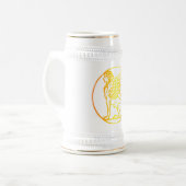 金ゴールドスフィンクス ビールジョッキ (正面左)