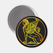 金ゴールドスフィンクス マグネット (正面/裏面)