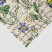 金ゴールドスフランスのクリプトViola花ヴィンテージ 薄葉紙