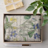 金ゴールドスフランスのクリプトViola花ヴィンテージ 薄葉紙