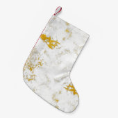 金ゴールドスプラッシュテクスチャ。ブラシストロークデザイン要素 スモールクリスマスストッキング (正面 (吊り時))