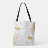 金ゴールドスプラッシュテクスチャ。ブラシストロークデザイン要素 トートバッグ (裏面)