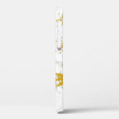 金ゴールドスプラッシュテクスチャ。ブラシストロークデザイン要素 Case-Mate iPhoneケース (裏面 / 左)