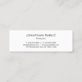 金ゴールドスプラッシュモダンエレガントテンプレートプロフェッショナル スキニー名刺 (裏面)