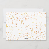 金ゴールドスプラッシュモダンメリークリスマスフォトカード シーズンカード (裏面)