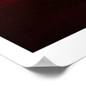 金ゴールドスプラッシュレッドブラウン抽象芸術ポスタープリント ポスター (角)