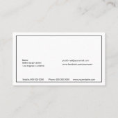 金ゴールドスプラッシュ 名刺 (裏面)