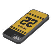 金ゴールドスポーツジャージー番号iPhone 6 Case-Mate iPhoneケース (底)