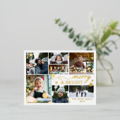 金ゴールドスメリーター&ブライト7枚の写真 箔シーズンポストカード (立ち正面)