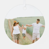 金ゴールドスモダンクリスマスホリデー メタルオーナメント (裏面)