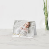 金ゴールドスモダンクリプトの洗礼サンキューカード サンキューカード (正面)